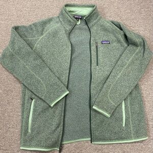 Patagonia Green Fleece Full Zip Up Jacket